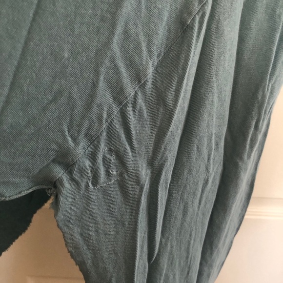 🏝 Asymmetrical Beachy Sleeveless Tunic - Teal - Picture 3 of 4